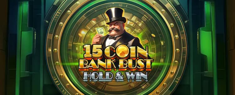 15 Coin Bank Bust